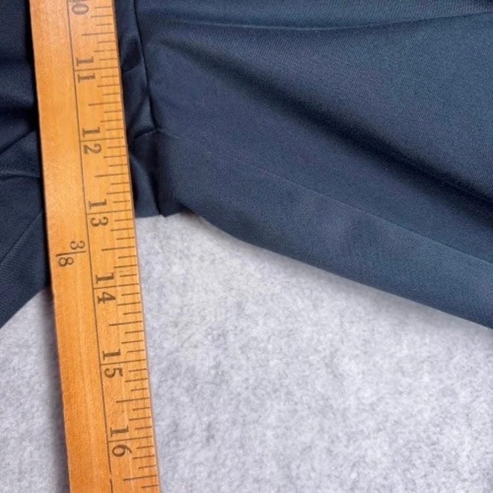 Gold Label Roundtree & Yorke Chino Pants Mens 39x27 Navy Blue‎ Solid Non-Iron